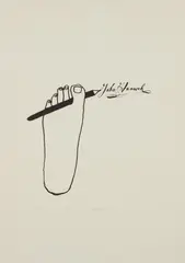 Ray Johnson, Foot, 1968, Screenprint, on wove paper, with full margins