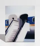 Thomas Demand, Gangway, 2001, Diasec mounted Lambda print on black acrylic glass, with attachable chromium-plate stand (as issued)