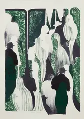 Anna Parkina, In Full Bud, 2009, Lithograph in colors, on wove paper, with full margins