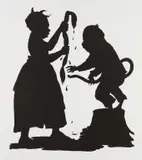 Kara Walker, I'll be a Monkey's Uncle, 1996, Lithograph, on Somerset Satin paper, with full margins