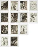 Black Kiss by Chris Ofili, 2006, The complete set of 13 gravures, with chine collé to Somerset paper, with full margins, with title page, justification a, sold Apr 2018
