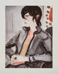 Elizabeth Peyton, Nick, 2004, Etching and aquatint in colors, on wove paper, with full margins