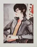 Elizabeth Peyton, Nick, 2004, Etching and aquatint in colors, on wove paper, with full margins