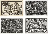 Keith Haring, Untitled I –VI Suite: four plates, 1982, Four lithographs, on Rives BFK paper, all with full margins