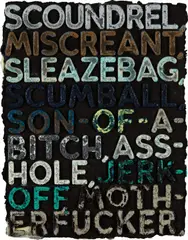 Scoundrel by Mel Bochner, 2010, Monoprint with embossing and oil paint in colors, on heavy handmade paper, the full sheet, sold Apr 2018