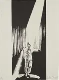 Robert Longo, The Entertainer, from the Artists Portfolio, 1986, Lithograph in colors, on Lana paper, the full sheet