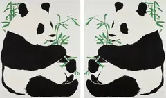 Alone (Facing East); and Alone (Facing West) by Rob Pruitt, 2000, The complete set of two screenprints in colors with micronic mica chips, on Koshiji Japanese paper, the full sheets,, sold Apr 2018