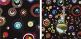 Jellyfish Eyes - Black 2; and Jellyfish Eyes by Takashi Murakami, 2004 and 2013, Two offset lithographs in colors, on smooth wove paper, the full sheets, sold Apr 2018