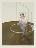 Étude pour un portrait de John Edwards (Study for a Portrait of John Edwards) by Francis Bacon, 1986, Lithograph in colors, on Arches paper, with full margins, sold Oct 2018