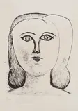 Tête de jeune fille (Head of a Young Girl) by Pablo Picasso, 1946, Lithograph, on Arches paper, with full margins, the tenth (final state), sold Oct 2018