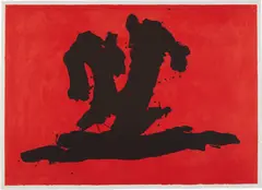 Wave by Robert Motherwell, 1989, Lithograph in colors, on Somerset mould-made paper, with full margins, sold Oct 2018