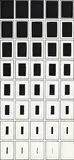 Sol LeWitt, Vanish, 1994, The complete set of 40 screenprints in black, on Fabriano paper, the full sheets, loose (as issued) contained in the original grey fabric-covered portfolio with embossed artist's name