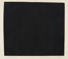 Alberta Hunter by Richard Serra, 1985, Paintstick on screenprint, on Arches Cover paper, with full margins, sold Oct 2018