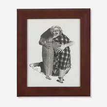 Cindy Sherman, Untitled (Mother Embracing Children), 1976-89, gelatin silver print in artist's frame