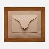 Andrew Bush, Untitled (Envelope), 1996, color coupler print in antique wood printing frame