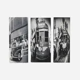 Weegee, Hollywood Accident, Squeeze (triptych), c. 1945-1950, vintage gelatin silver print