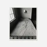 Jerry Uelsmann, Untitled (Female Nude Melting Into Bed variant), gelatin silver print