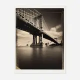 Tom Baril, Manhattan Bridge, toned gelatin silver print