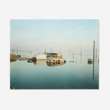 Richard Misrach, Submerged Trailer-Home, Salton Sea (from the Desert Canto III: The Flood series), digital pigment print mounted to matboard