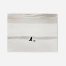 Judy Dater, Self-Portrait at Salt Flats, 1981, vintage gelatin silver print