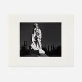 Ansel Adams, Cemetery Statue and Oil Derricks, Long Beach, California (Plate 8 from the Portfolio VII), gelatin silver print