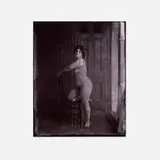 Ernest James Bellocq, Untitled (Storyville Portrait), gold-chloride toned printing-out paper print