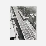 Andreas Feininger, Elevated Train, Ninth Avenue, New York, gelatin silver print