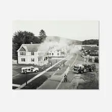 Gregory Crewdson, Untitled (burning house) (from the Hover series), 1997, gelatin silver print