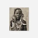 Chester Higgins, Jr., Mursi Girl, platinum palladium print