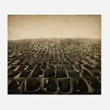 Robert ParkeHarrison, Garden of Selves, 1999, gelatin silver print with acrylic paint and varnishes mounted to panel