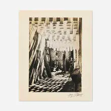 George Rodger, The Wool Suq in Tunis (from the Year of Tibet Portfolio II), platinum palladium print