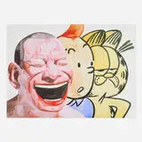 Yue Minjun, Untitled (Smile-ism No. 16), 2006, lithograph in colors