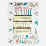 Michael Scoggins, Happy Birthday Michael S., 2006, graphite, Prismacolor colored pencil and Prismacolor marker on Somerset