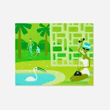 Shag, The Fourteenth Hole, 2005, acrylic on panel