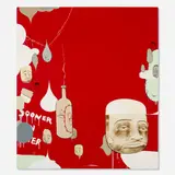 Barry McGee, Untitled #20, 2001, acrylic and mixed media on wood