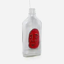 Barry McGee, Untitled (Bottle), 2003, acrylic on glass bottle, wire