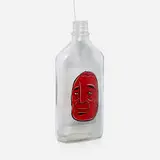 Barry McGee, Untitled (Bottle), 2003, acrylic on glass bottle, wire