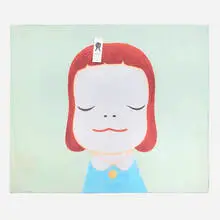 Yoshitomo Nara, WOW (Works on Whatever) Project beach towel, 2010, digital print on brushed cotton towel