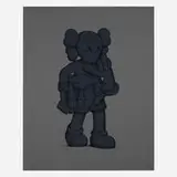 Kaws, CLEAN SLATE, 2022, screenprint in colors on Colorplan dark grey