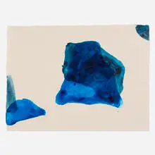 Mary Weatherford, Cave, 2011, shellac ink on Gampi Torinoko