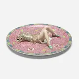 Liu Jianhua, Play (from the Polychrome Ceramic Series), 2001, crystalline-glazed porcelain