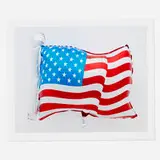 Jeff Koons, Flag, 2020, archival pigment print on Canson Plastine