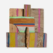 Betty Parsons, One Went Away, 1982, acrylic on wood assemblage