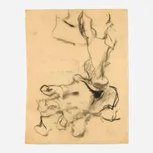 Willem de Kooning, Untitled, c. 1968, charcoal on paper