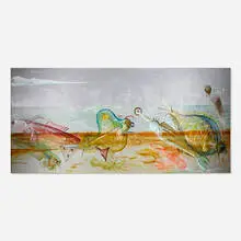 Alexis Rockman, Exotic Fishes Supposedly Found in Indonesian Waters, 1987, oil on canvas