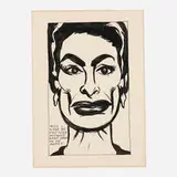 Raymond Pettibon, No Title (Will I ever be...), 1984, India ink on paper