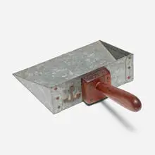 H. C. Westermann, Dust Pan, 30/8, 1972, galvanized steel, rosewood