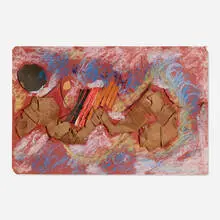 Larry Poons, Study for Rockin' Dopsie, 1988-89, mixed media and collage on paper