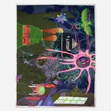 Michael Williams, Pygmy Twylyte, 2014, inkjet, airbrush and oil on canvas