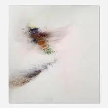 Thilo Heinzmann, O.T., 2019, oil and pigment on canvas in artist's frame
